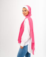 Natural Chiffon scarf-Fuschia