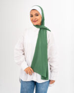 Natural Chiffon scarf-Green