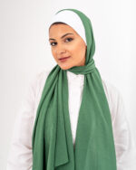 Natural Chiffon scarf-Green