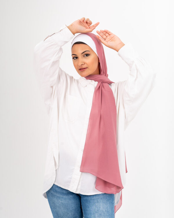 Natural Chiffon scarf-Cashmere