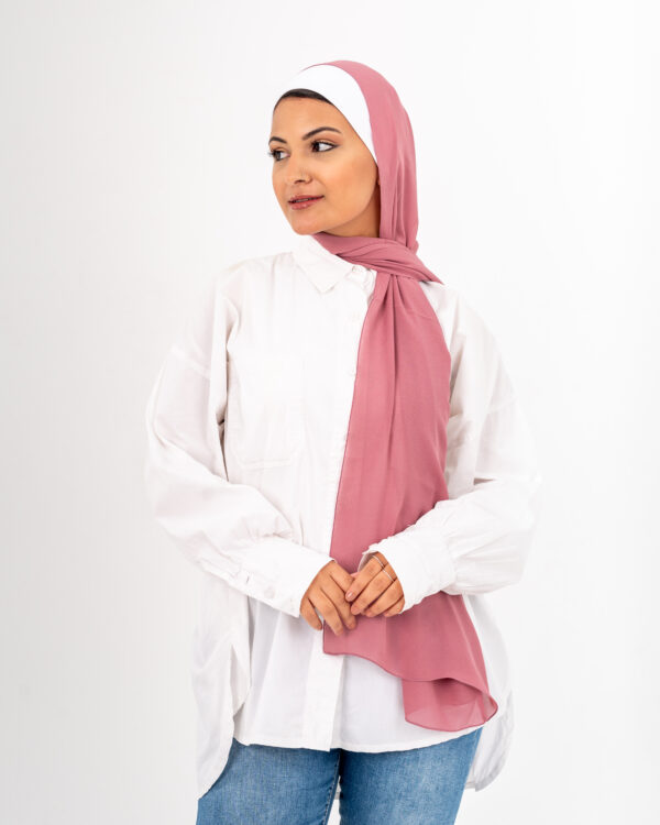 Natural Chiffon scarf-Cashmere