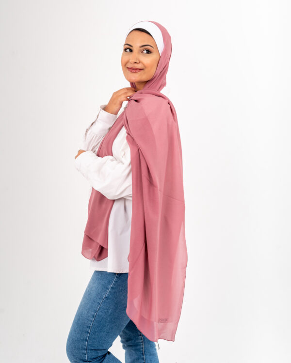 Natural Chiffon scarf-Cashmere