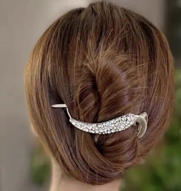 Elegant Silver Hair Clip