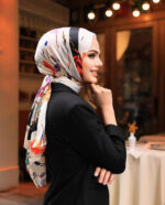 Elegant Flory Iranian Silk Scarf ALIRS-13