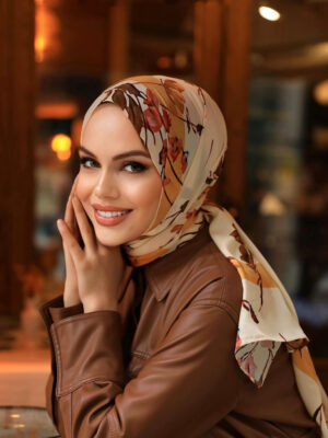 Elegant Flory Iranian Silk Scarf ALIRS-06