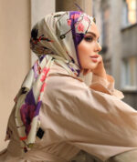 Elegant Flory Iranian Silk Scarf ALIRS-08