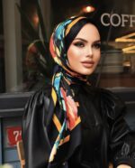 Elegant Flory Iranian Silk Scarf ALIRS-05