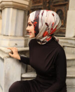 Elegant Flory Iranian Silk Scarf ALIRS-14