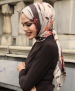 Elegant Flory Iranian Silk Scarf ALIRS-14