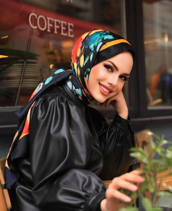 Elegant Flory Iranian Silk Scarf ALIRS-05