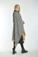 Double sided soft wool winter shawl Camel