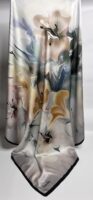 Flory patterned satin scarf BRSP2-01