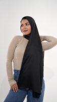 Jorjet Silk scarf-Black