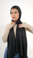Jorjet Silk scarf-Black
