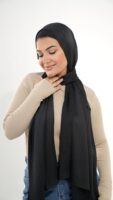 Jorjet Silk scarf-Black