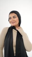 Jorjet Silk scarf-Black
