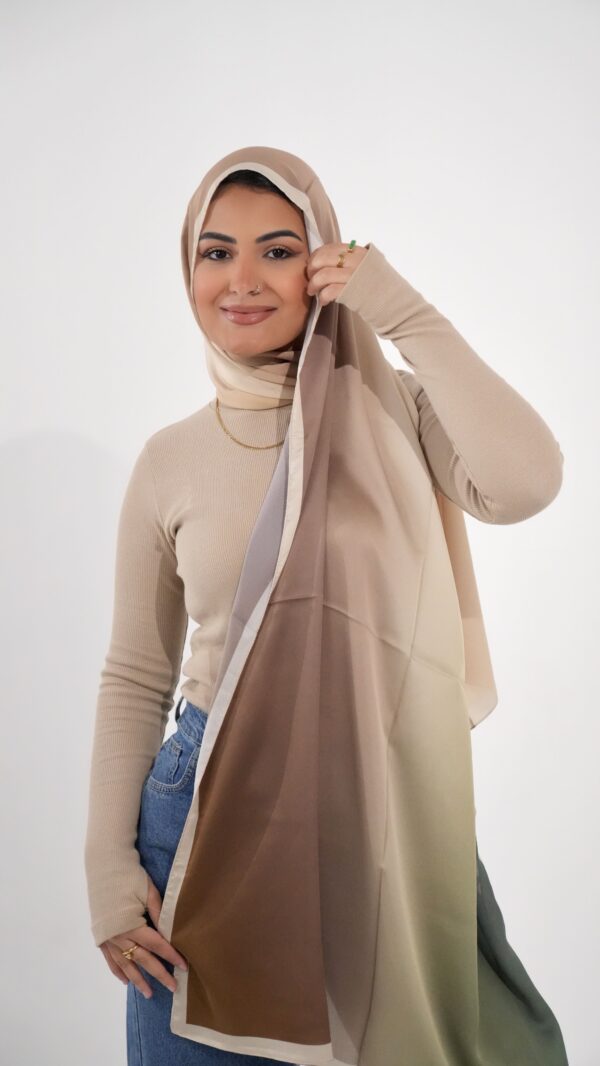 Gradient Colours Silk Scarf-KRRNG-02