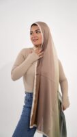 Gradient Colours Silk Scarf-KRRNG-02