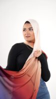 Gradient Colours Silk Scarf-KRRNG-05