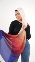 Gradient Colours Silk Scarf-KRRNG-05