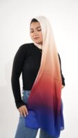 Gradient Colours Silk Scarf-KRRNG-05