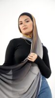 Gradient Colours Silk Scarf-KRRNG-07