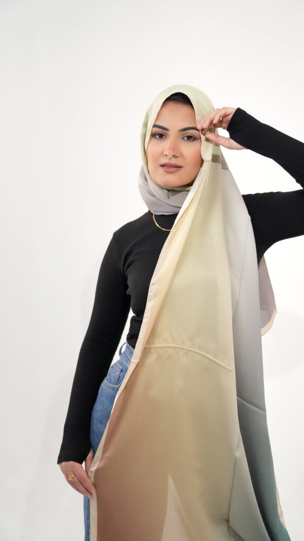 Gradient Colours Silk Scarf-KRRNG-08