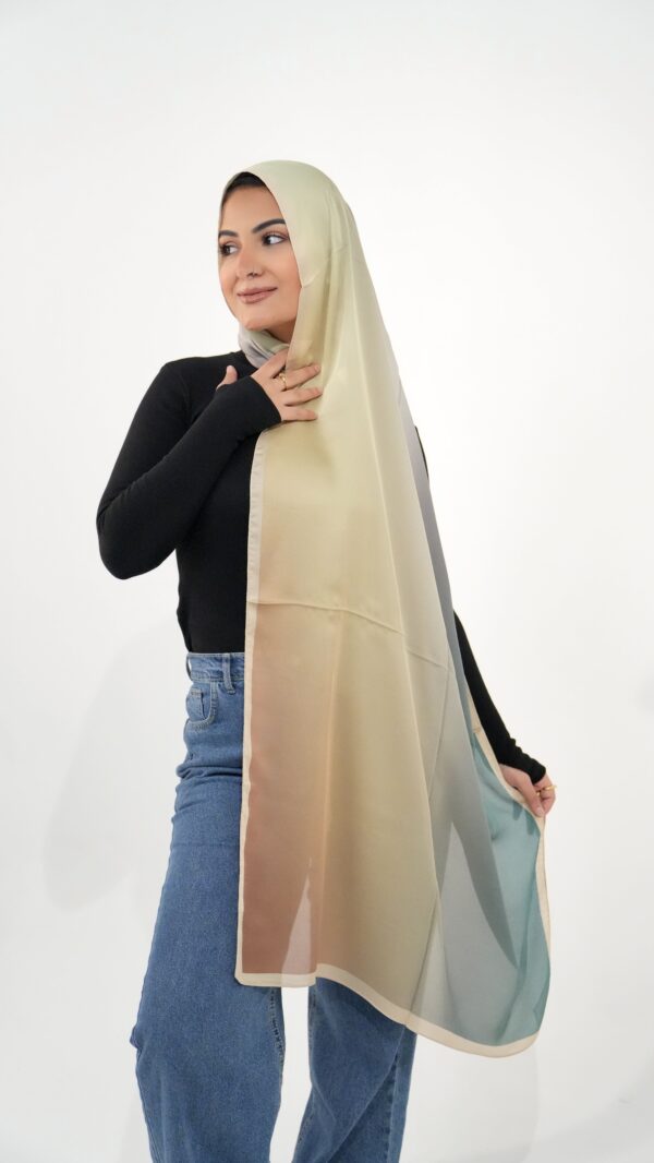 Gradient Colours Silk Scarf-KRRNG-08