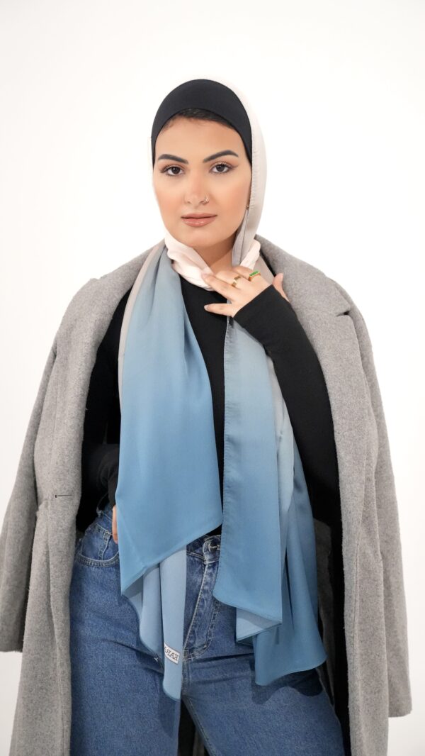 Gradient Colours Silk Scarf-KRRNG-10