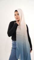 Gradient Colours Silk Scarf-KRRNG-10