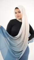 Gradient Colours Silk Scarf-KRRNG-10