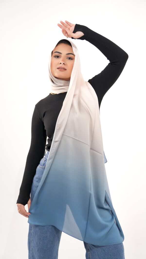 Gradient Colours Silk Scarf-KRRNG-10
