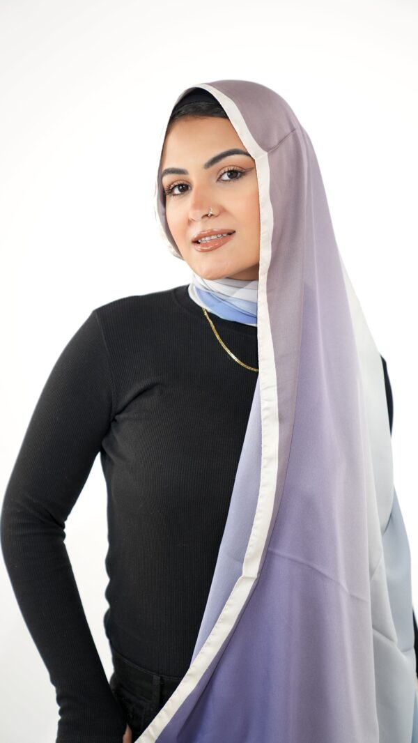 Gradient Colours Silk Scarf-KRRNG-12