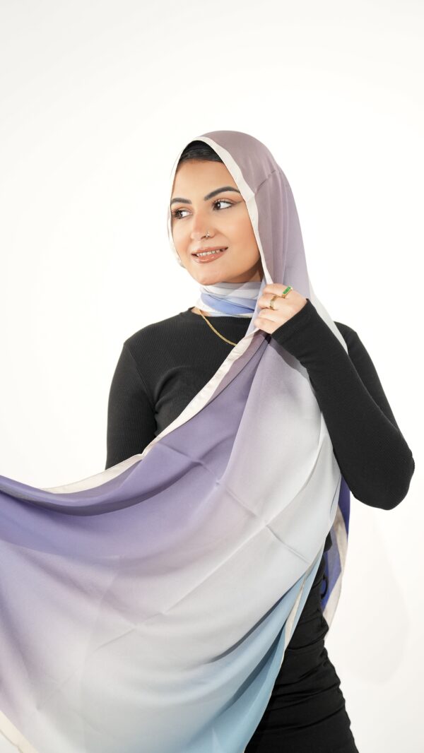Gradient Colours Silk Scarf-KRRNG-12