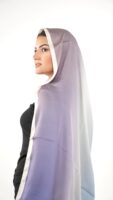 Gradient Colours Silk Scarf-KRRNG-12
