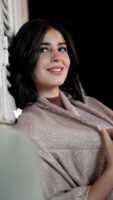 Bohemian Double Sided Cashmere Shawl-Rose/Beige