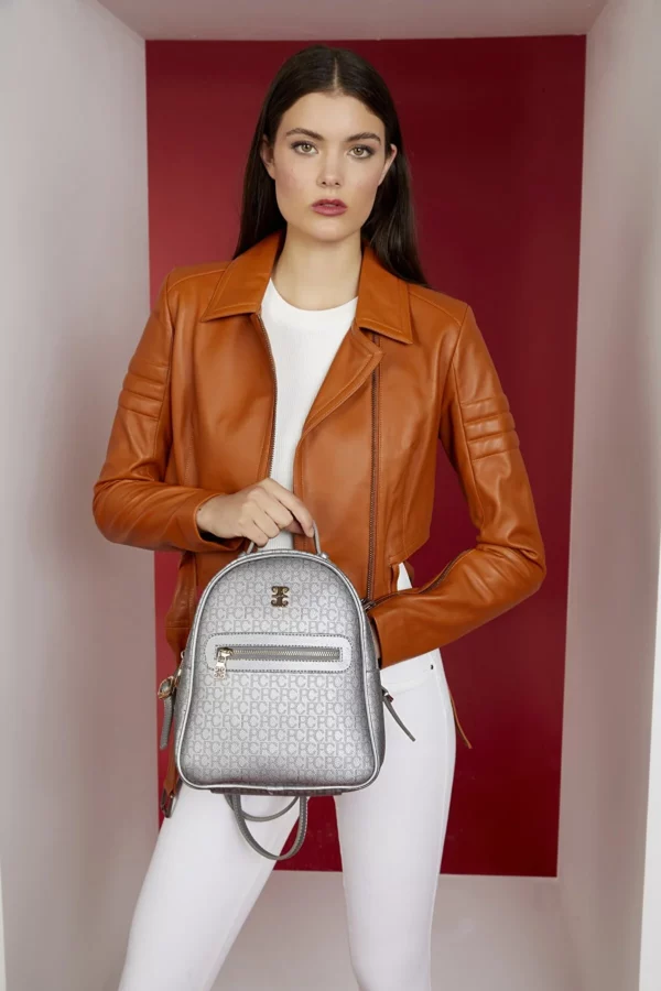 Pierre Cardin Silver Backpack - PC1541