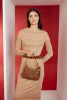 PC-1628 Pierre Cardin Shoulder Bag-Brown