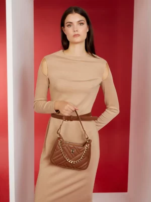 PC-1628 Pierre Cardin Shoulder Bag-Brown