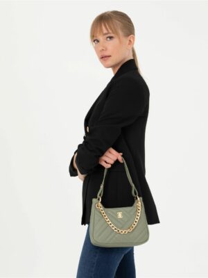 PC-1628 Pierre Cardin Shoulder Bag-Olive
