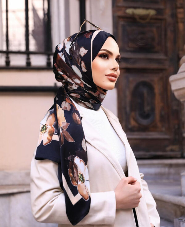 Elegant Flory Iranian Silk Scarf ALIRS-09