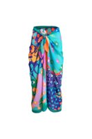 Turquoise Eyes Chiffon Cover up