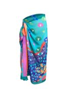 Turquoise Eyes Chiffon Cover up