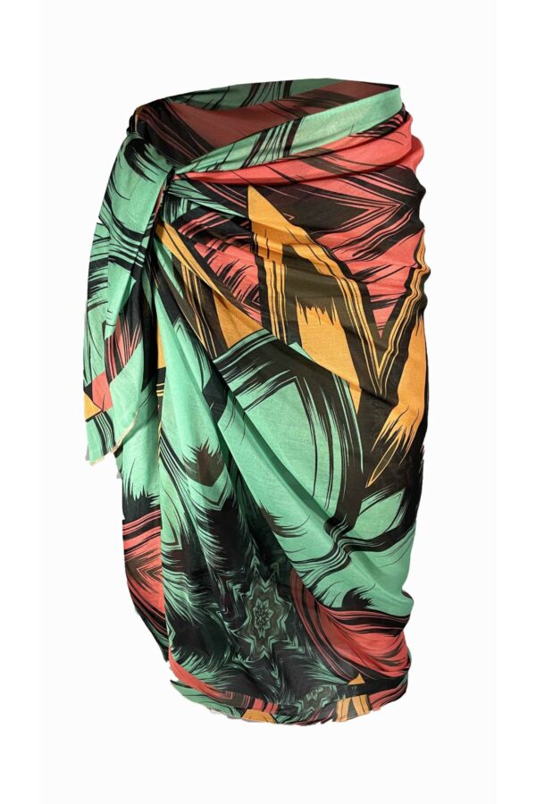 Colourful Star Voile cotton Cover up