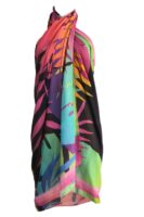Black Elephant Voile cotton Cover up