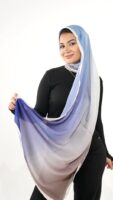 Gradient Colours Silk Scarf-KRRNG-12