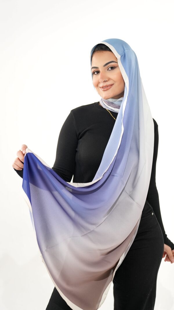 Gradient Colours Silk Scarf-KRRNG-12