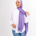 Jorjet Silk scarf-Purple