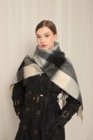 Double Sided Blocks Soft wool winter shawl