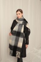Double Sided Blocks Soft wool winter shawl
